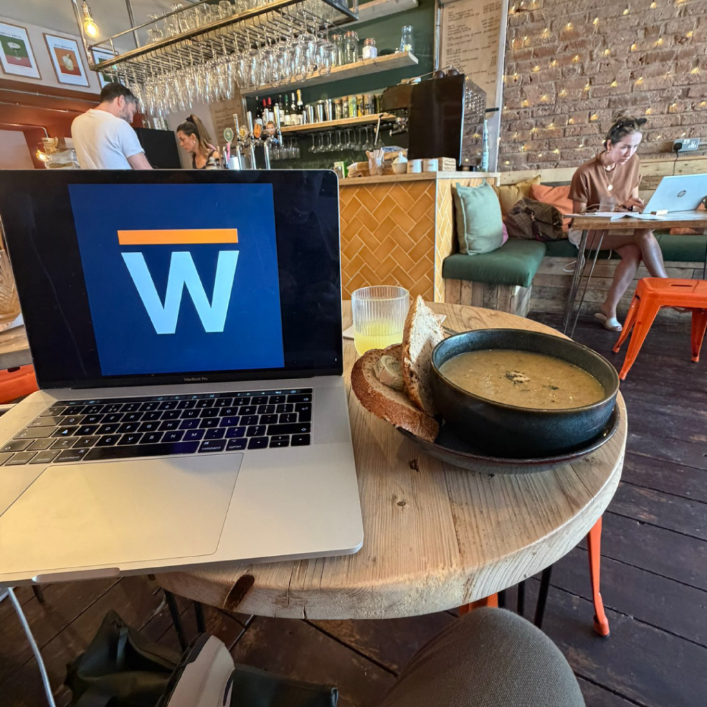 Working on branding for WorkTable in Oats and Honey Monton
