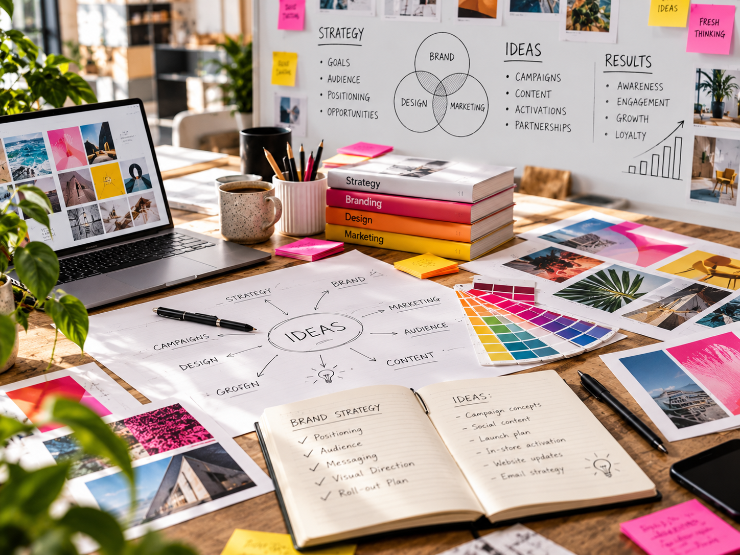 Creative consultancy and marketing strategy helping businesses develop stronger brands and effective campaigns